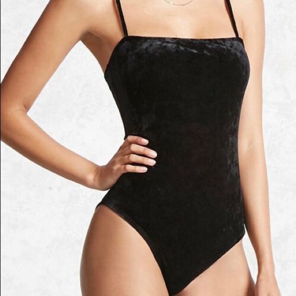 Velvet Black Bodysuit